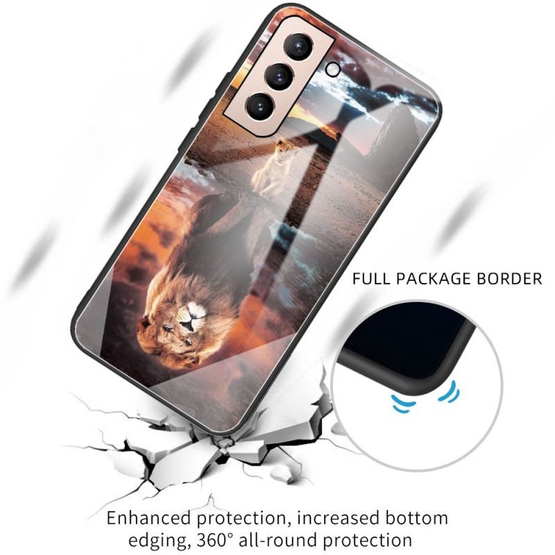 Cover Samsung Galaxy S22 5G Lion Cub's Dream Hærdet Glas