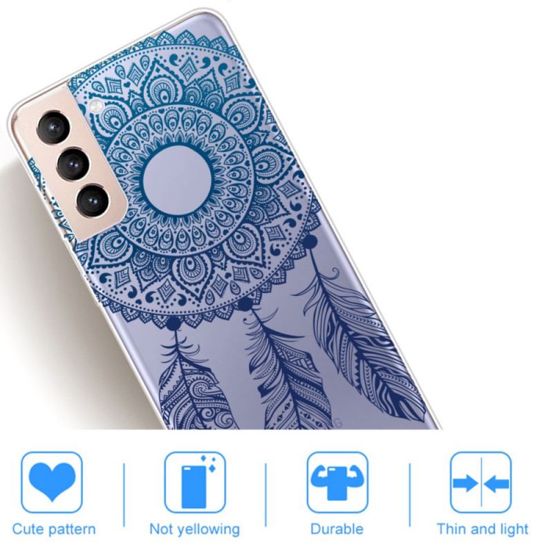 Cover Samsung Galaxy S22 5G Mandala Med Enkelt Blomst