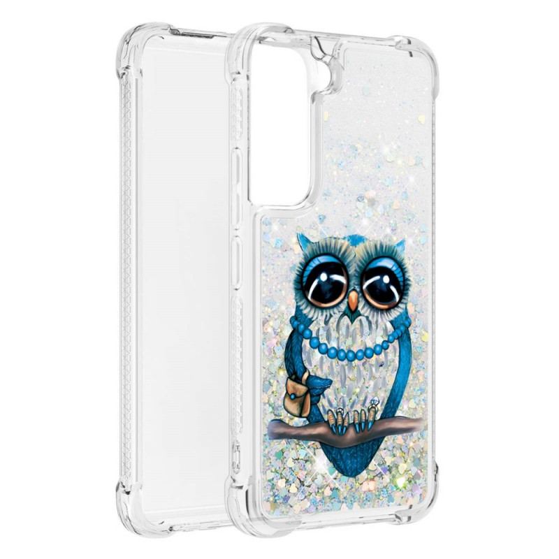 Cover Samsung Galaxy S22 5G Miss Owl Pailletter