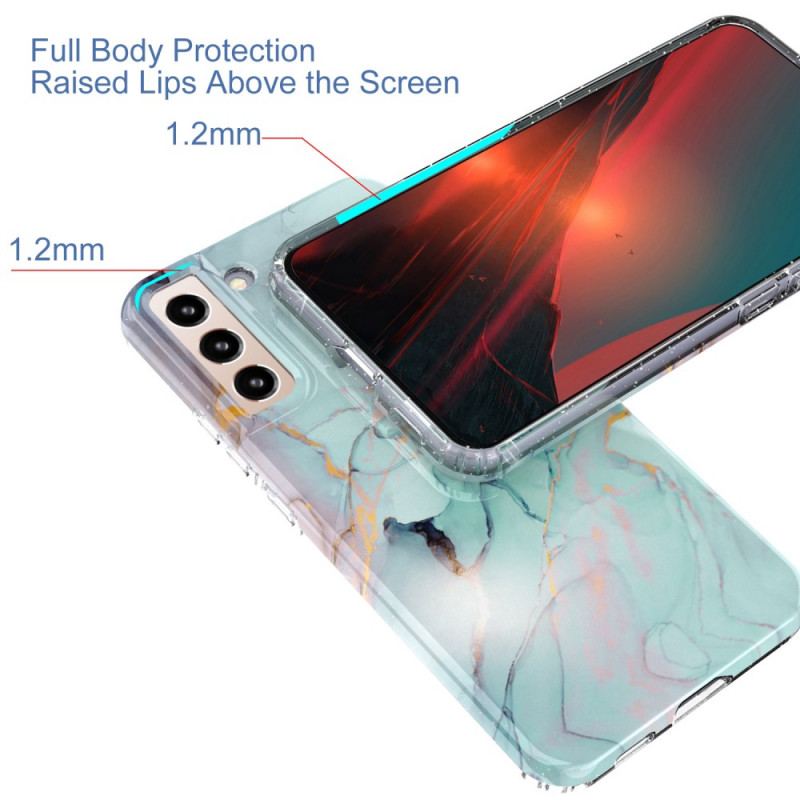 Cover Samsung Galaxy S22 5G Silikone Fleksibel Marmor