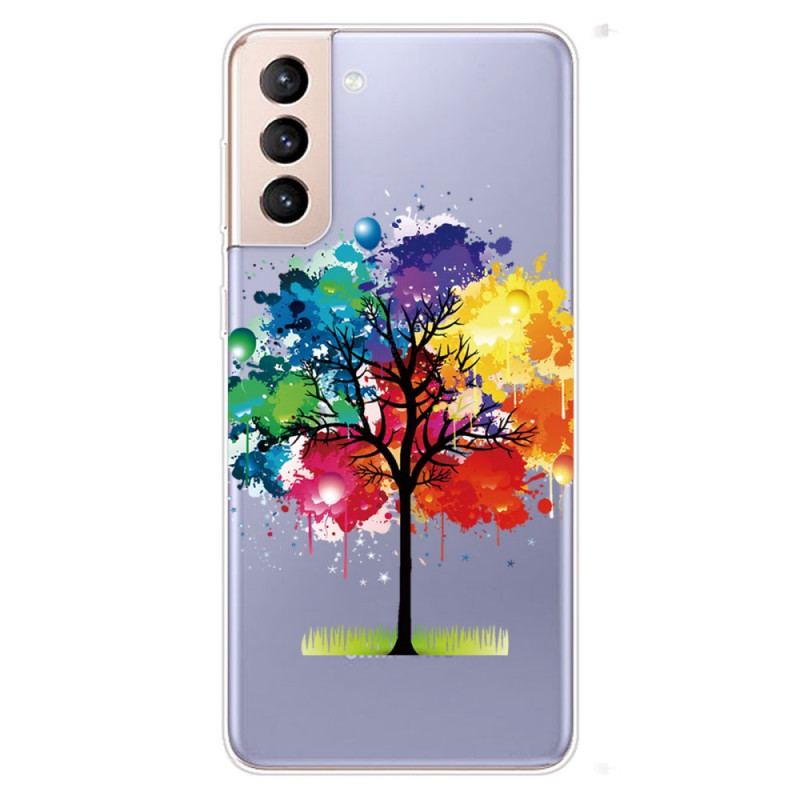 Cover Samsung Galaxy S22 5G Sømløst Akvareltræ