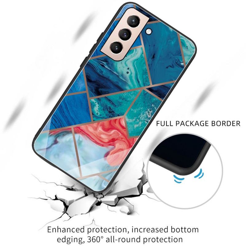 Cover Samsung Galaxy S22 5G Variabel Geometrisk Marmor