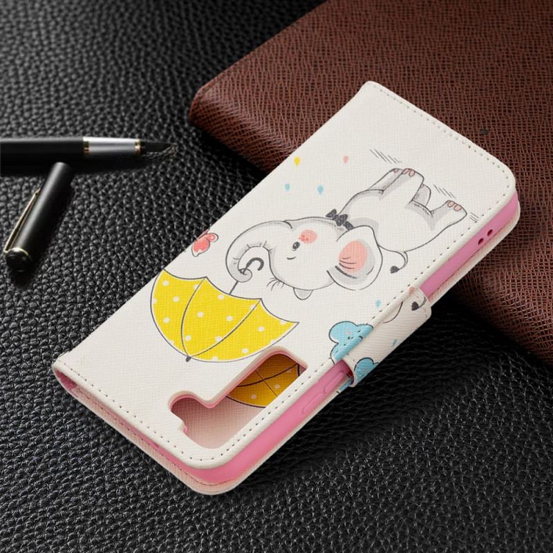 Flip Cover Samsung Galaxy S22 5G Baby Elefant