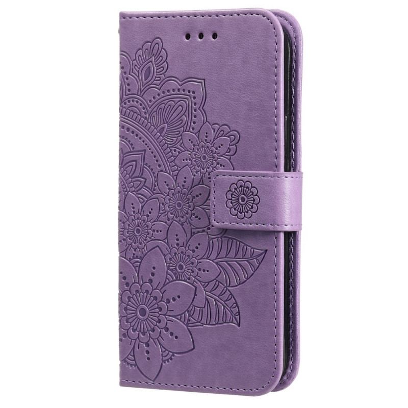 Flip Cover Samsung Galaxy S22 5G Blomster Mandala