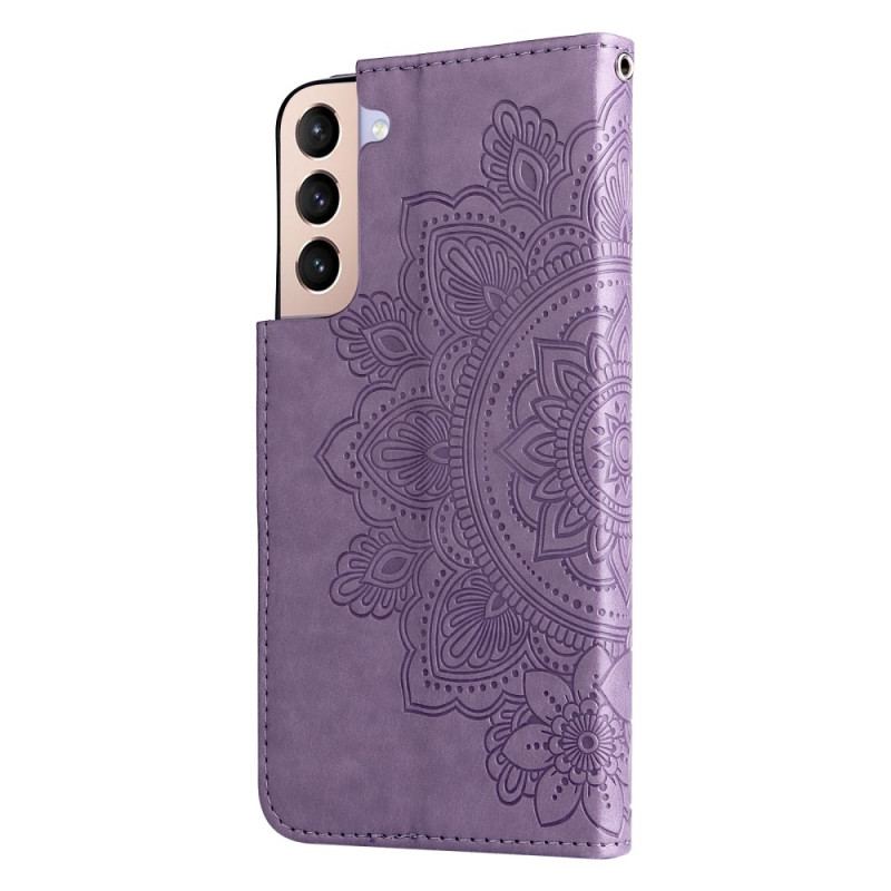 Flip Cover Samsung Galaxy S22 5G Blomster Mandala