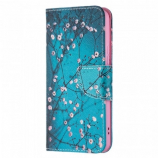 Flip Cover Samsung Galaxy S22 5G Blomstrende Træ