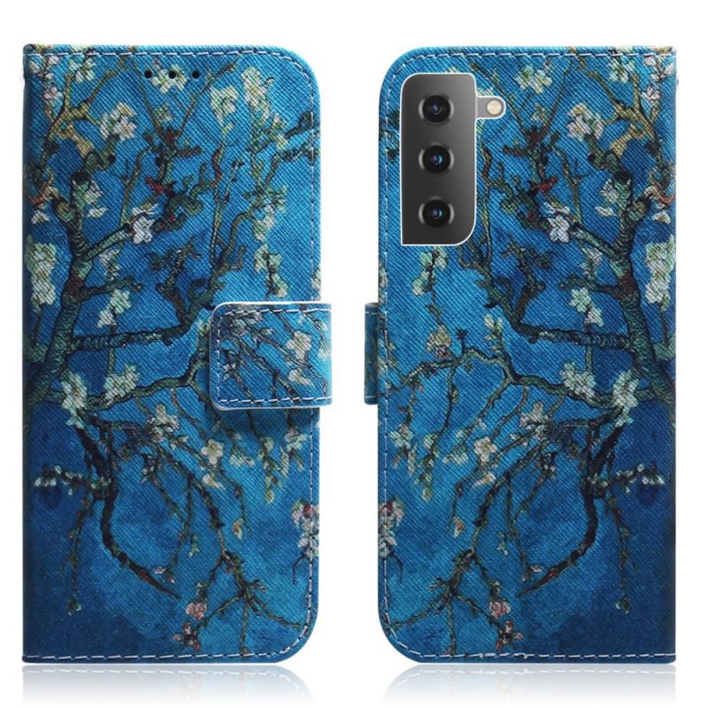 Flip Cover Samsung Galaxy S22 5G Blomstrende Trægren