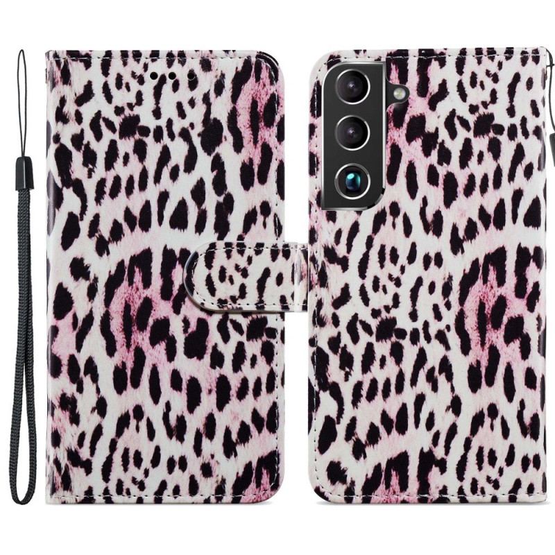 Flip Cover Samsung Galaxy S22 5G Leopard Print