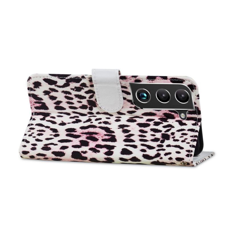 Flip Cover Samsung Galaxy S22 5G Leopard Print