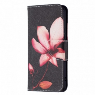 Flip Cover Samsung Galaxy S22 5G Lyserød Blomst