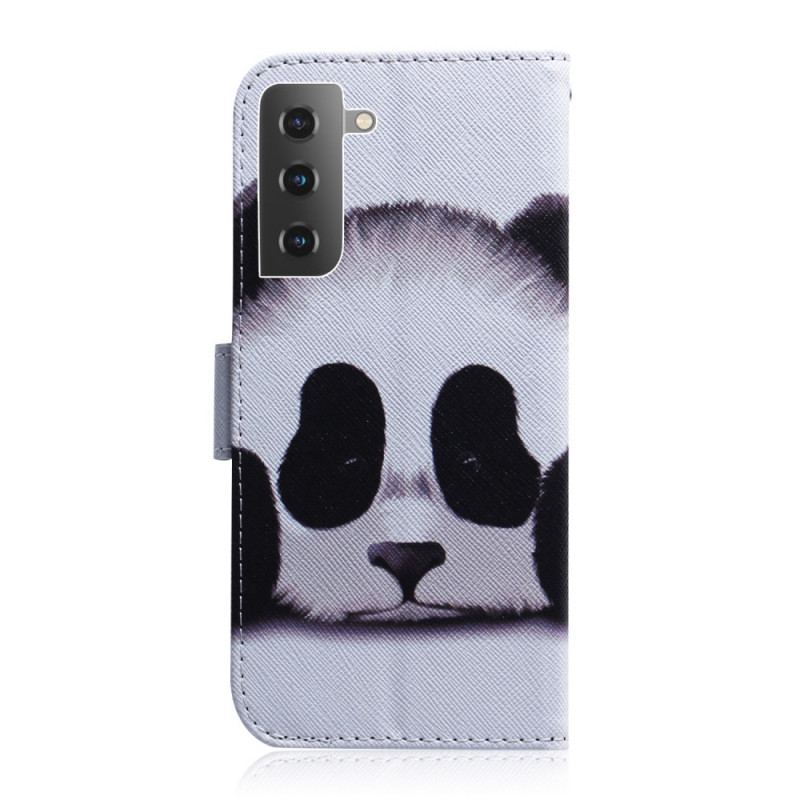 Flip Cover Samsung Galaxy S22 5G Panda Ansigt