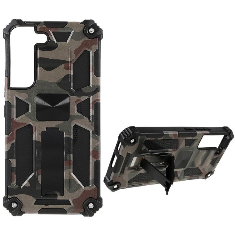 Mobilcover Samsung Galaxy S22 5G Camouflage Aftagelig Støtte