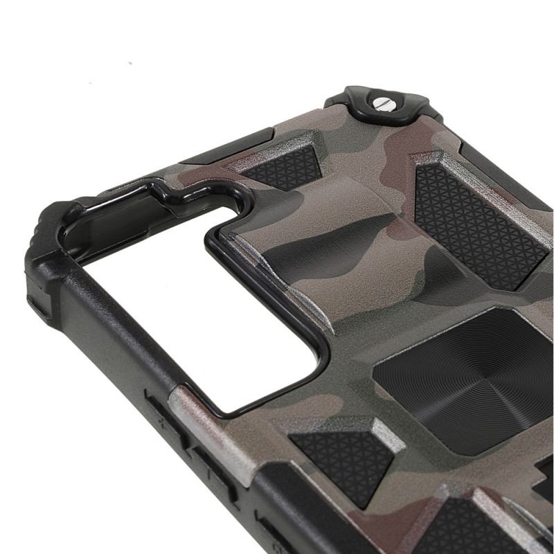 Mobilcover Samsung Galaxy S22 5G Camouflage Aftagelig Støtte