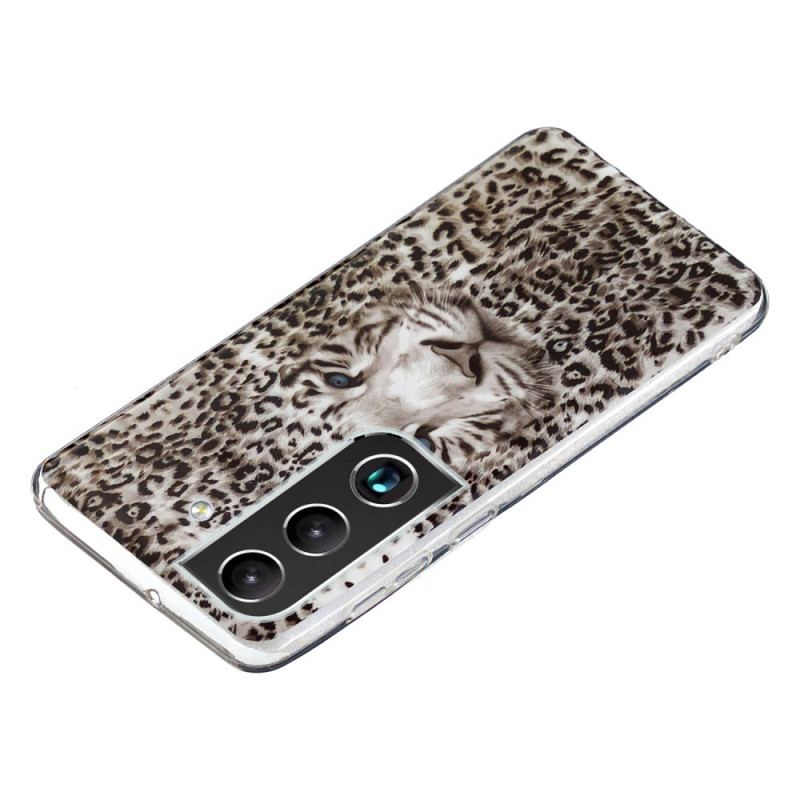 Mobilcover Samsung Galaxy S22 5G Leopard Fluorescerende