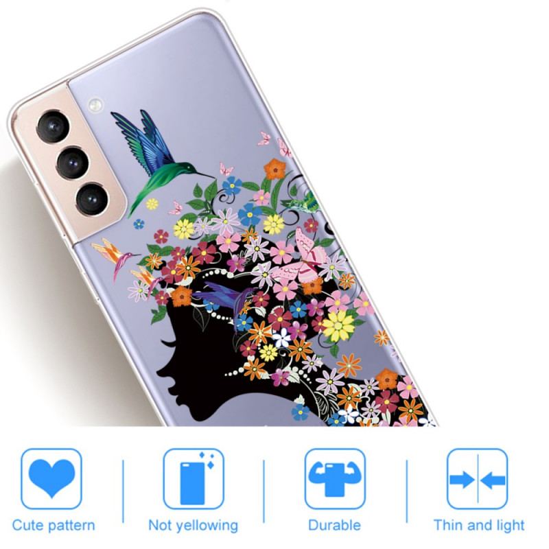 Mobilcover Samsung Galaxy S22 5G Smukt Blomsterhoved
