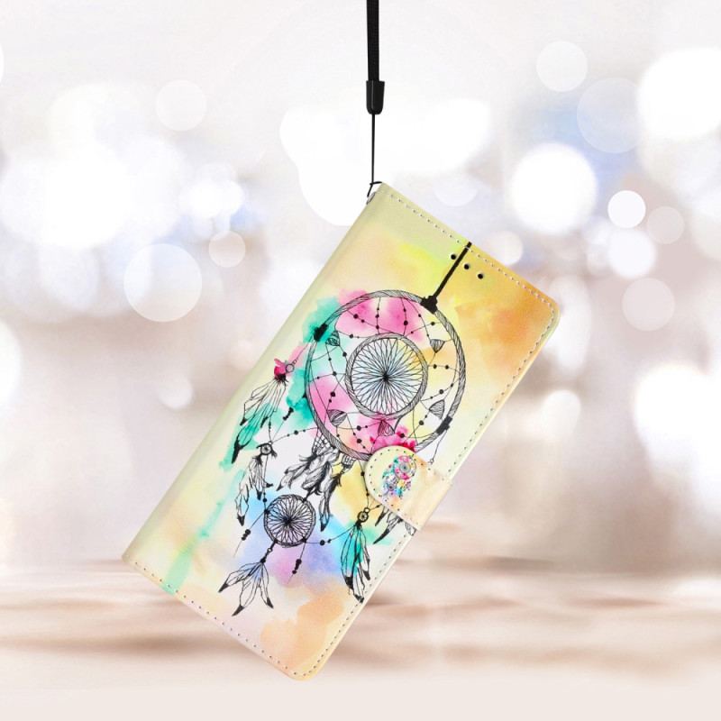 Flip Cover Oppo Reno 8 Lite Med Snor Strap Dream Catcher