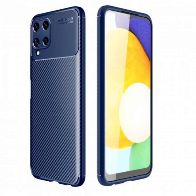 Cover Samsung Galaxy A22 Fleksibel Kulfibertekstur