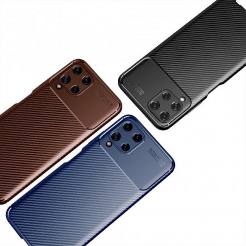 Cover Samsung Galaxy A22 Fleksibel Kulfibertekstur