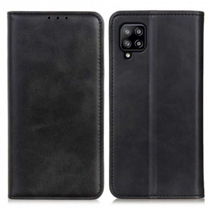 Cover Samsung Galaxy A22 Flip Cover Ægte Split Læder