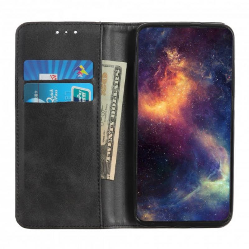 Cover Samsung Galaxy A22 Flip Cover Ægte Split Læder