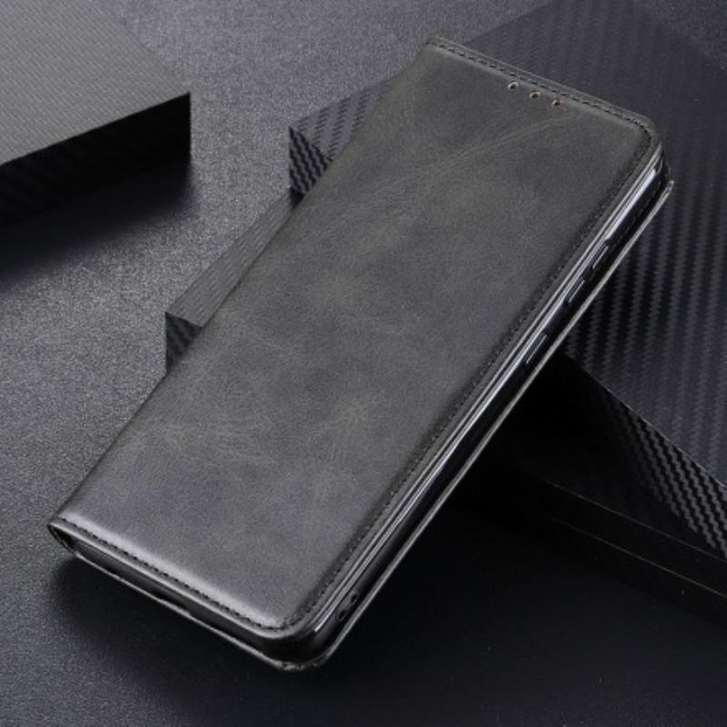 Cover Samsung Galaxy A22 Flip Cover Ægte Split Læder