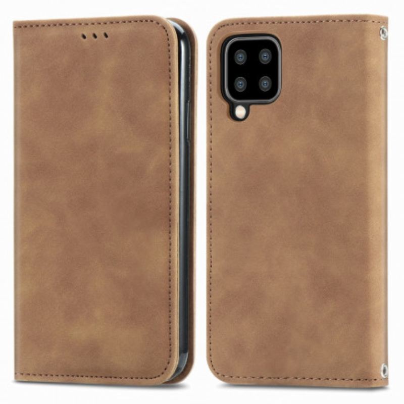 Cover Samsung Galaxy A22 Flip Cover Vintage Kunstlæder