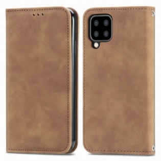 Cover Samsung Galaxy A22 Flip Cover Vintage Kunstlæder