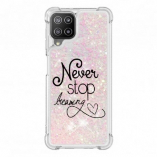 Cover Samsung Galaxy A22 Stop Aldrig Med At Drømme Om Glitter