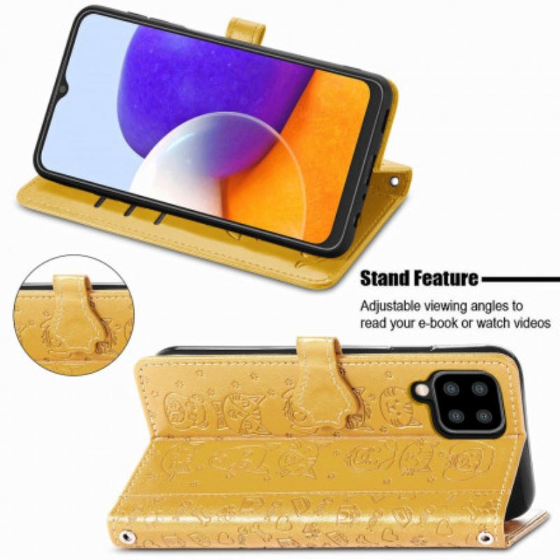 Flip Cover Samsung Galaxy A22 Animerede Dyr