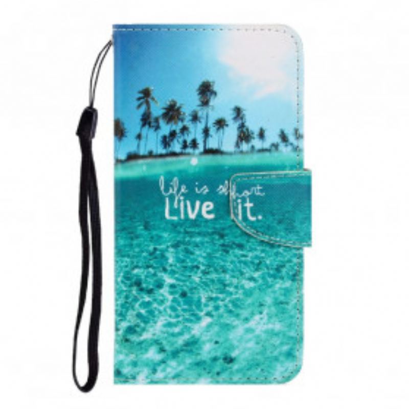 Flip Cover Samsung Galaxy A22 Med Snor Live It At Lanyard