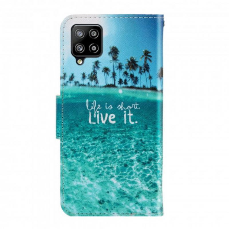 Flip Cover Samsung Galaxy A22 Med Snor Live It At Lanyard