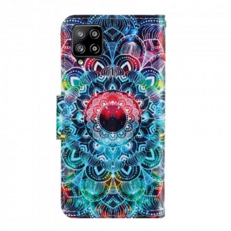 Flip Cover Samsung Galaxy A22 Med Snor Prangende Strappy Mandala