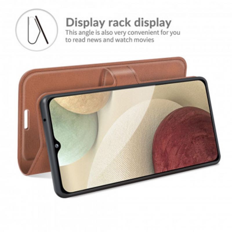 Flip Cover Samsung Galaxy A22 Slank Imiteret Læder