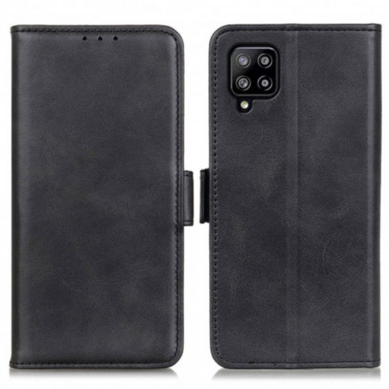 Læder Cover Samsung Galaxy A22 Flip Cover Vintage Dobbeltklap