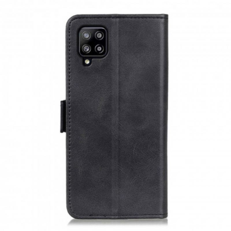 Læder Cover Samsung Galaxy A22 Flip Cover Vintage Dobbeltklap