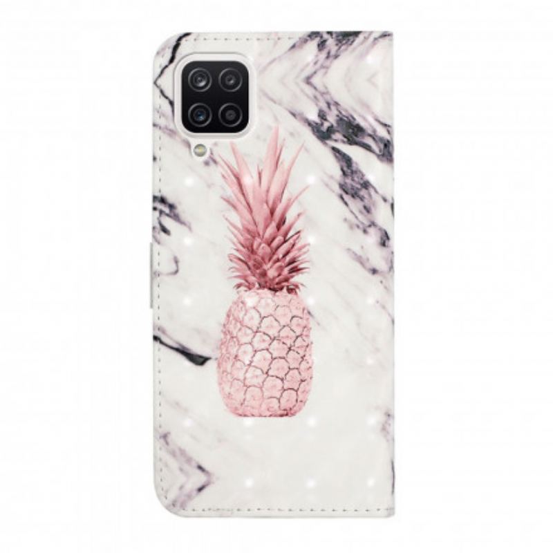 Læder Cover Samsung Galaxy A22 Let Plet Ananas