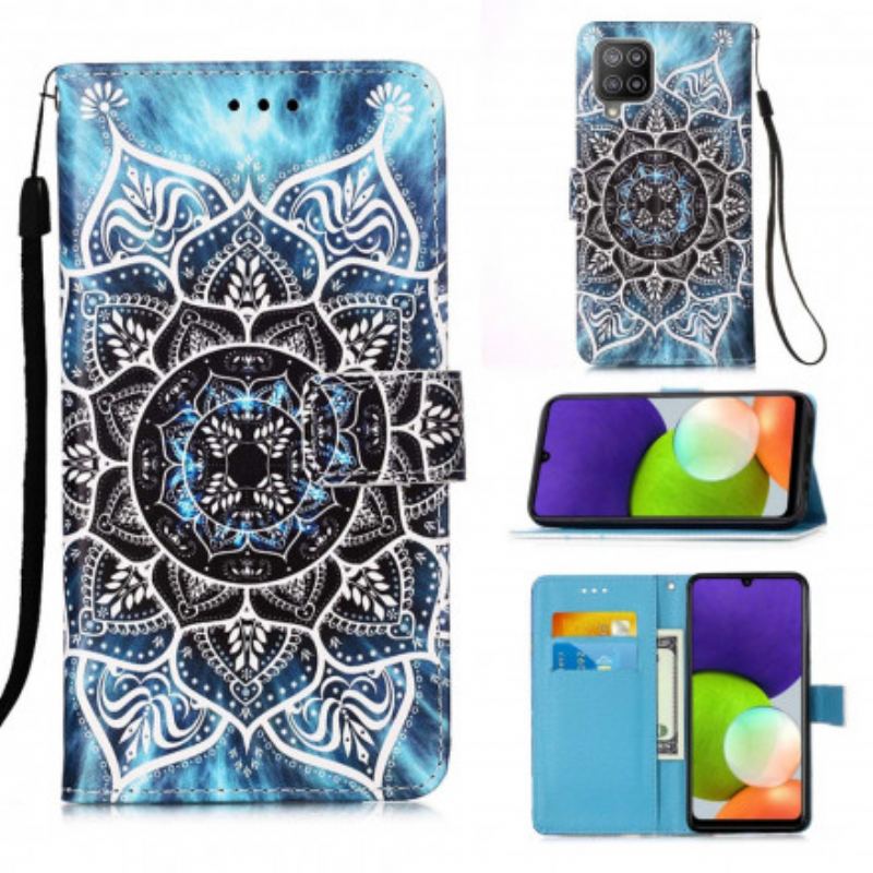 Læder Cover Samsung Galaxy A22 Mandala I Himlen