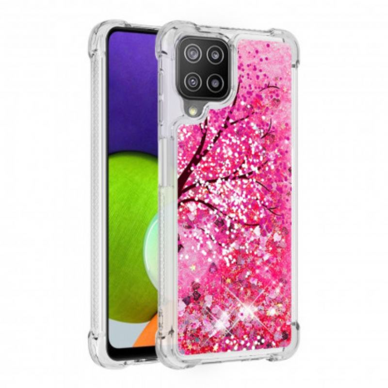 Mobilcover Samsung Galaxy A22 Glitter Træ