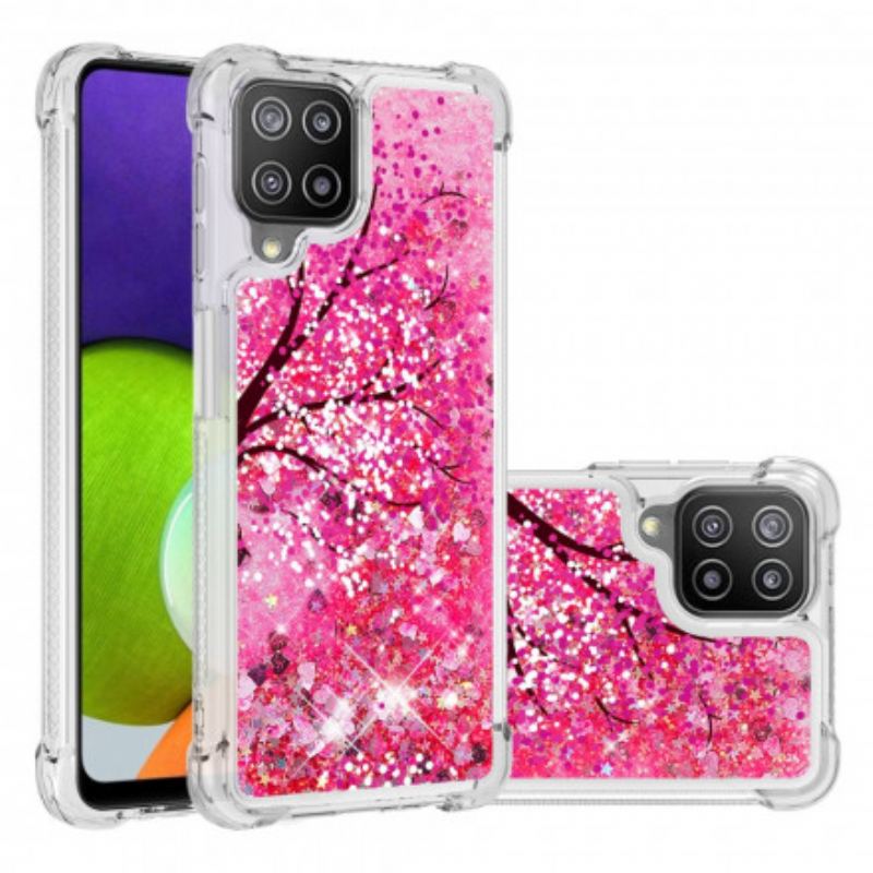 Mobilcover Samsung Galaxy A22 Glitter Træ