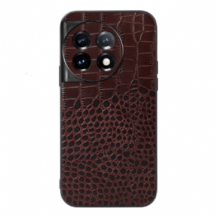 Cover OnePlus 11 5G Ægte Crocodile Texture Læder