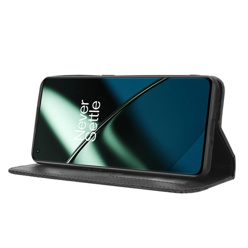 Cover OnePlus 11 5G Flip Cover Stiliseret Læderstil