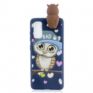 Cover Samsung Galaxy A71 3d Dårlig Ugle