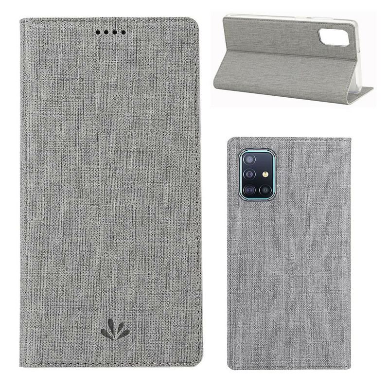 Cover Samsung Galaxy A71 Flip Cover Tekstureret Vili Dmx