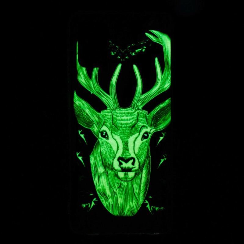 Cover Samsung Galaxy A71 Fluorescerende Majestic Deer
