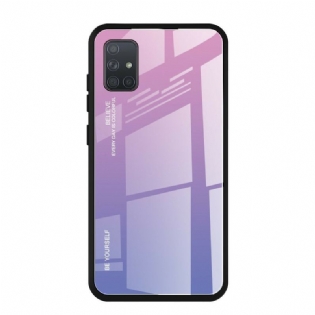 Cover Samsung Galaxy A71 Hærdet Glas Vær Dig Selv