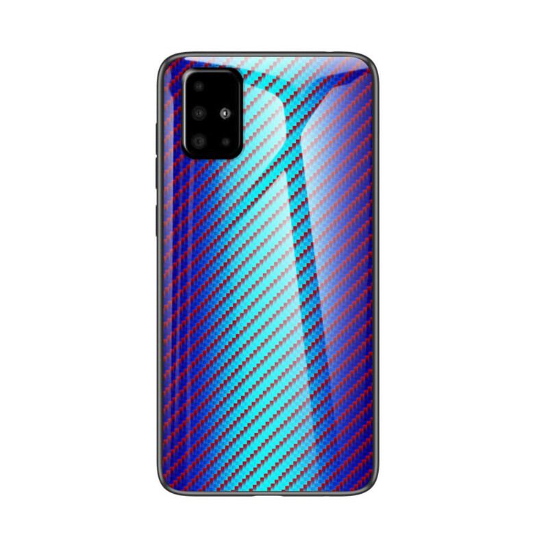 Cover Samsung Galaxy A71 Kulfiber Hærdet Glas