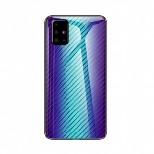 Cover Samsung Galaxy A71 Kulfiber Hærdet Glas