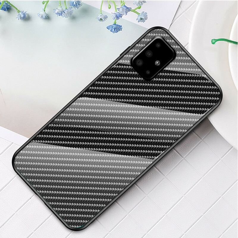 Cover Samsung Galaxy A71 Kulfiber Hærdet Glas