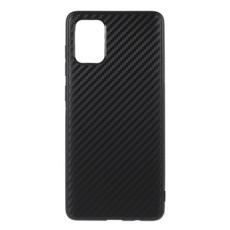 Cover Samsung Galaxy A71 Kulfiber Tekstur