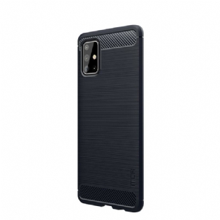 Cover Samsung Galaxy A71 Mofi Børstet Kulfiber